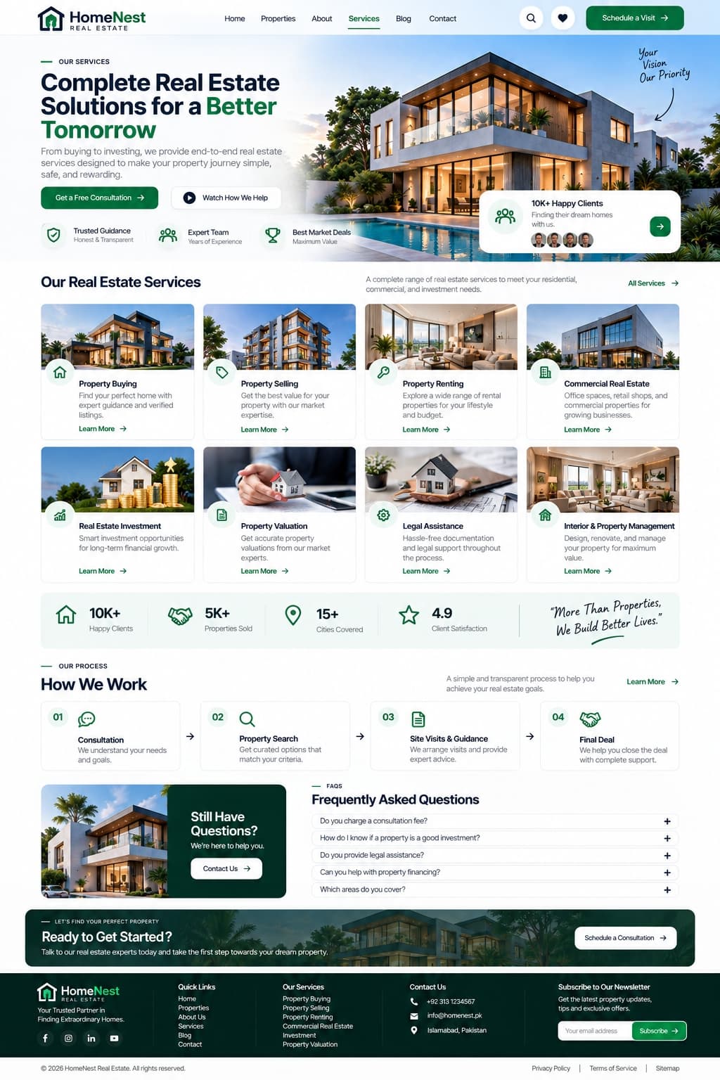 HomeNest Real Estate Website gallery image 4