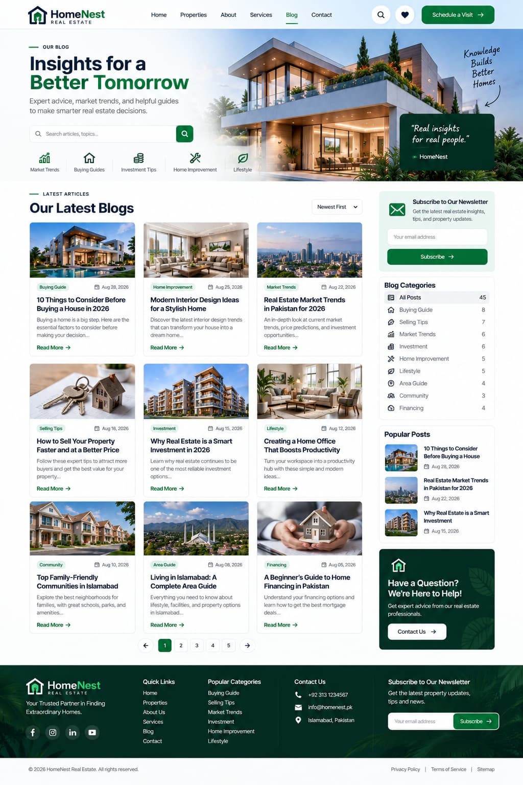 HomeNest Real Estate Website gallery image 5
